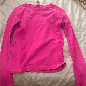 Women's Pink Long Sleeve Top